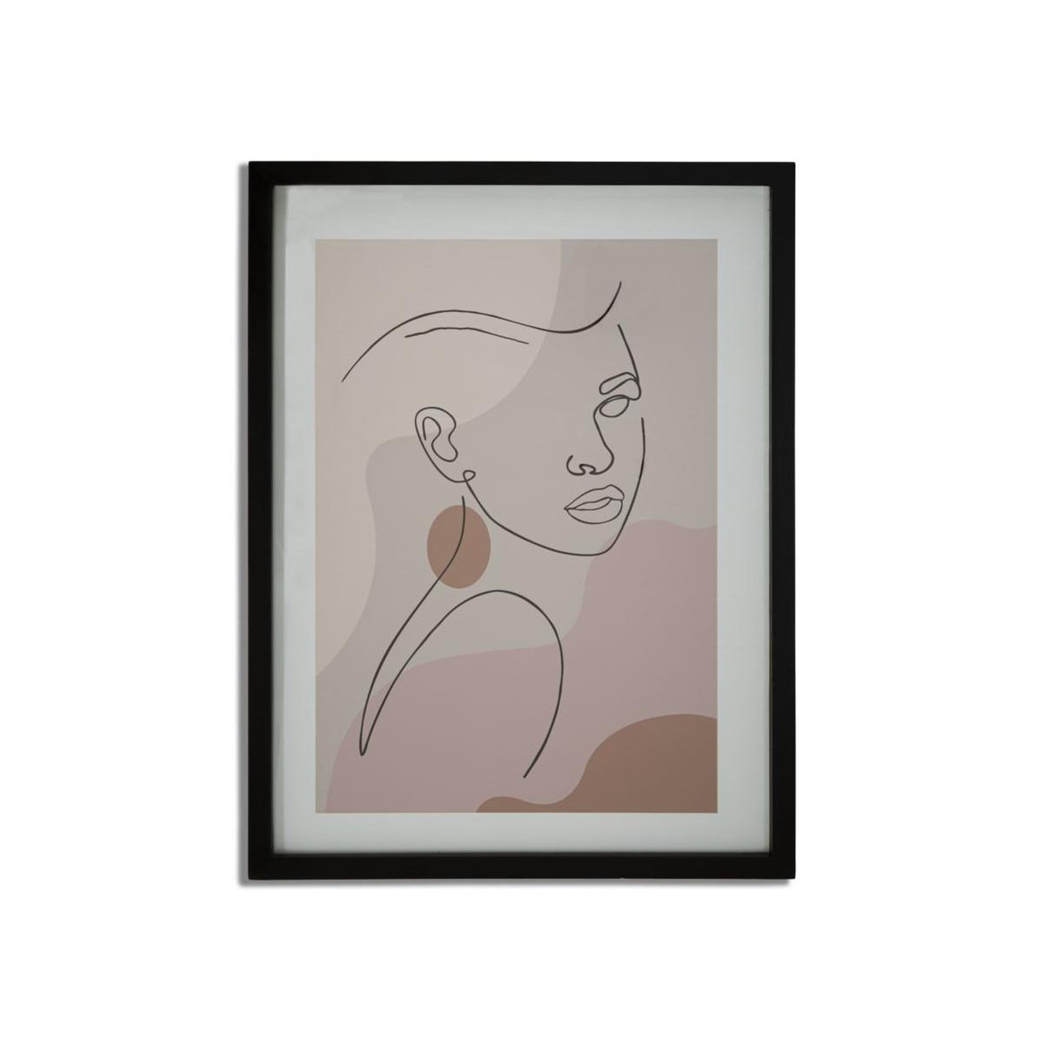 Paris Prix Cadre déco  visage  35x47cm multicolore