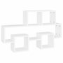 Voir la diapositive 2 : VIDAXL Etagere murale forme d'auto Blanc 82x15x51 cm Bois d'ingenierie