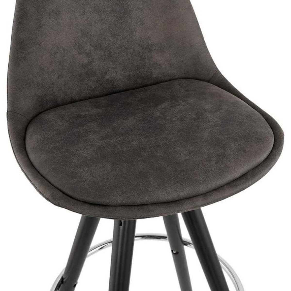 Paris Prix Tabouret de Bar Scandinave  Miro  87cm Gris & Noir