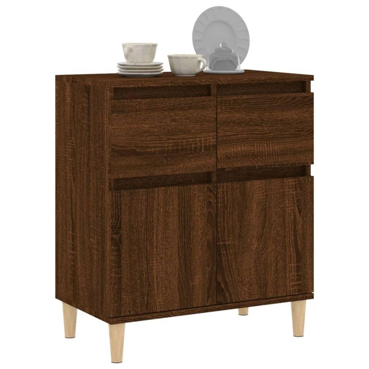 VIDAXL Buffet Chene marron 60x35x70 cm Bois d'ingenierie