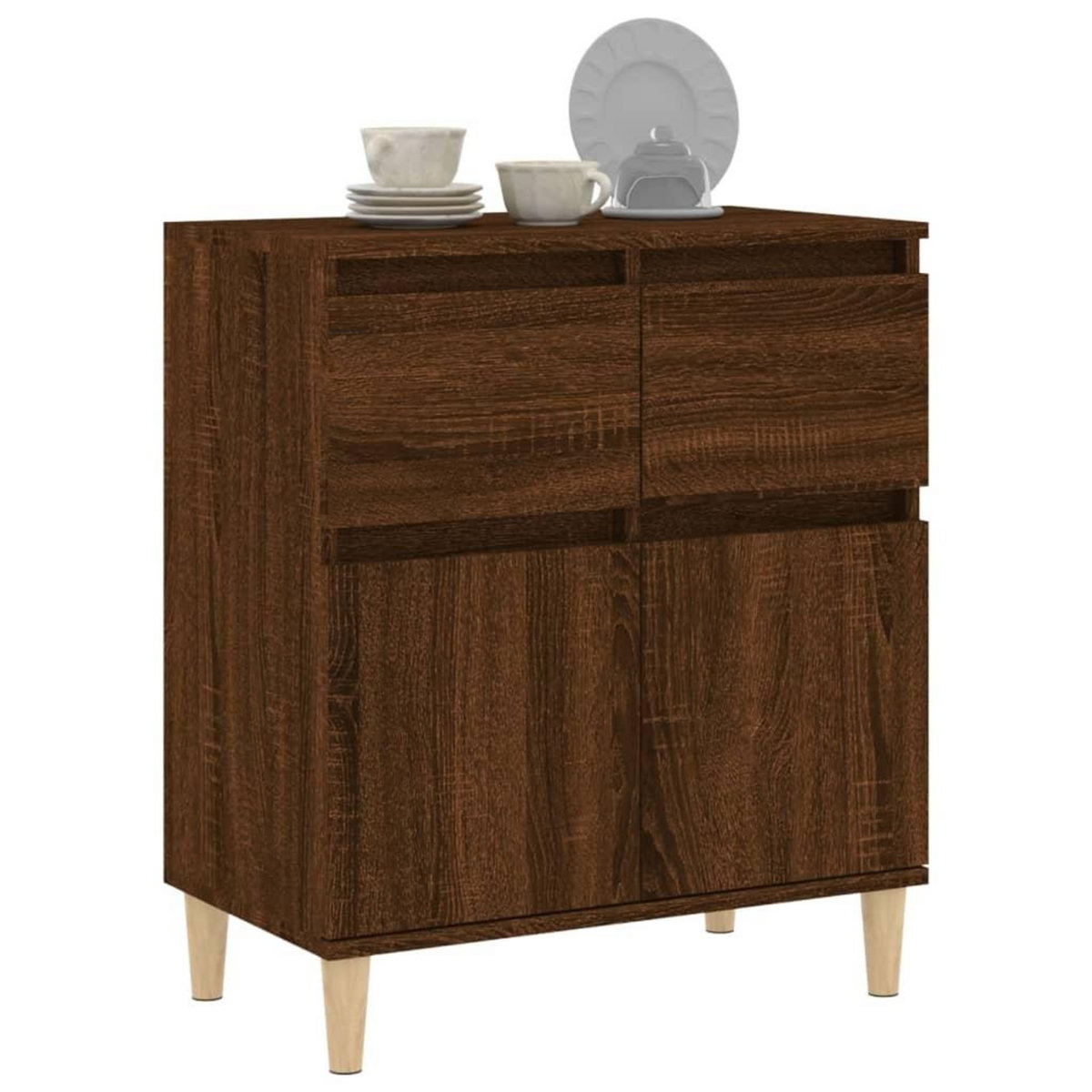 VIDAXL Buffet Chene marron 60x35x70 cm Bois d'ingenierie