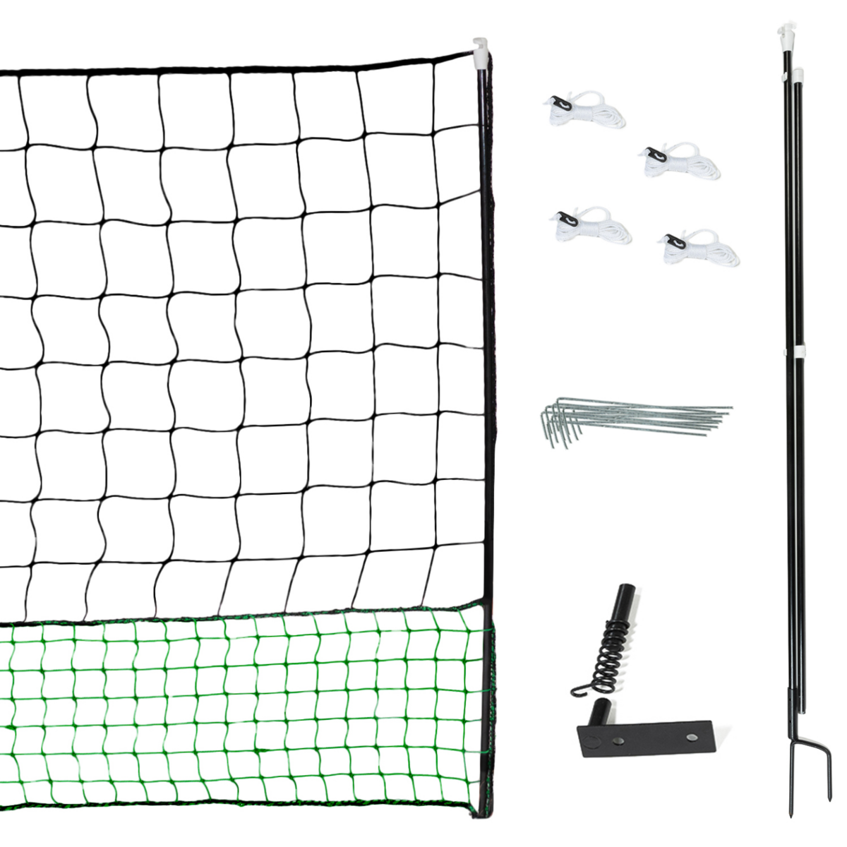 ID MARKET Kit clôture filet à poules 12 M avec porte 6 piquets double pointe