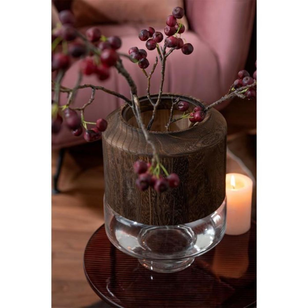 Paris Prix Branche Artificielle de Baies  Fines  130cm Rouge