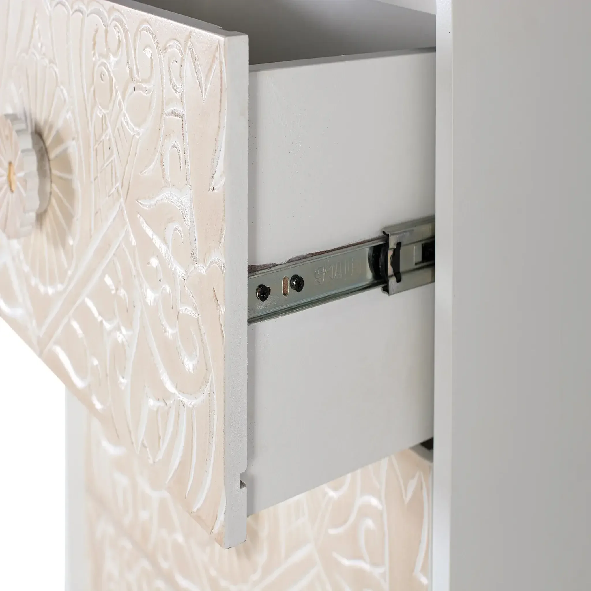 Voir la diapositive 4 : GINER Y COLOMER SL Commode haute en bois de manguier 60 cm style méditerranéen moderne
