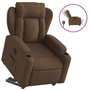 Voir la diapositive 2 : VIDAXL Fauteuil inclinable electrique marron tissu