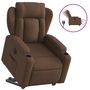 Voir la diapositive 2 : VIDAXL Fauteuil inclinable electrique marron tissu