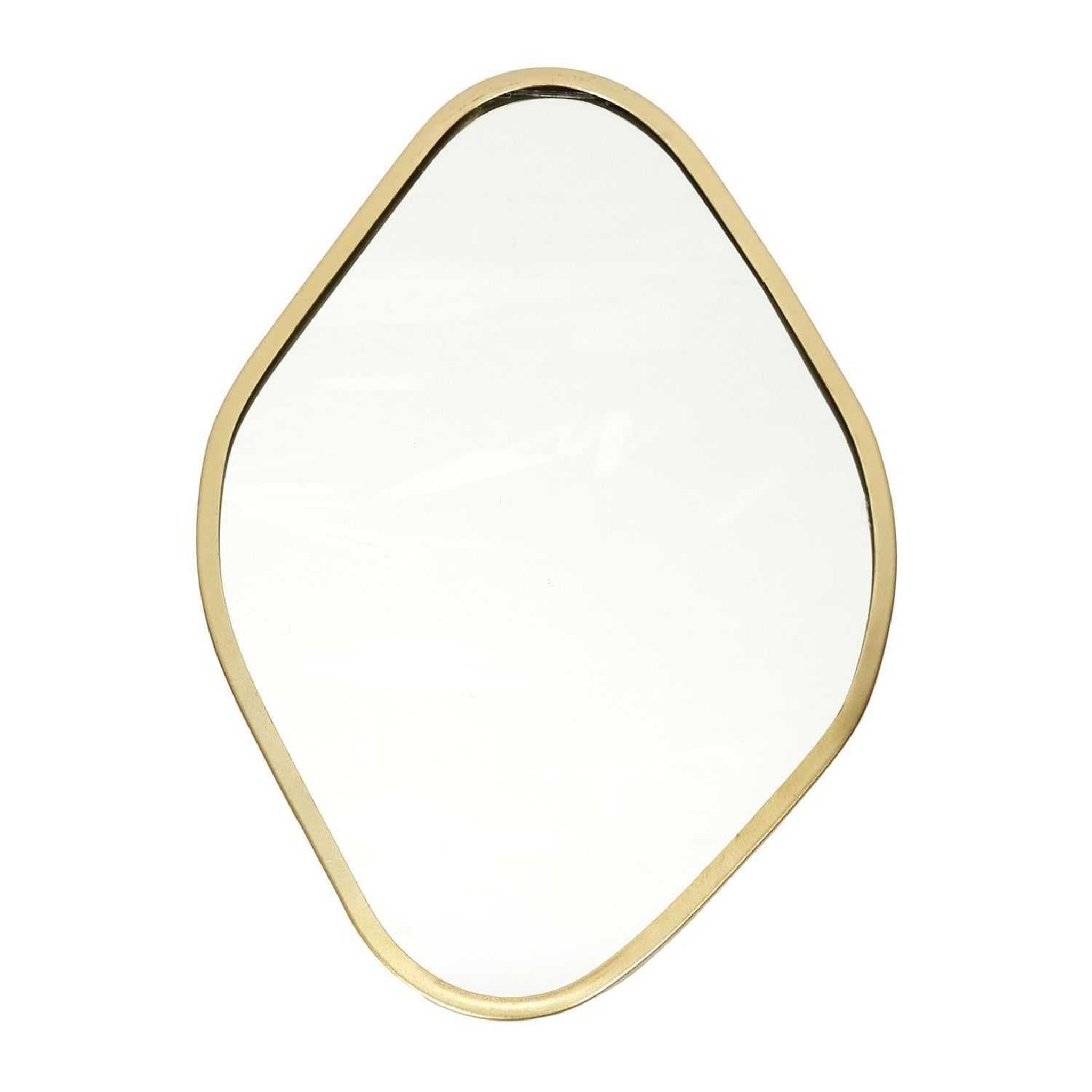 Voir la diapositive 4 : TOILINUX Lot de 3 miroirs avec contours en métal - Doré