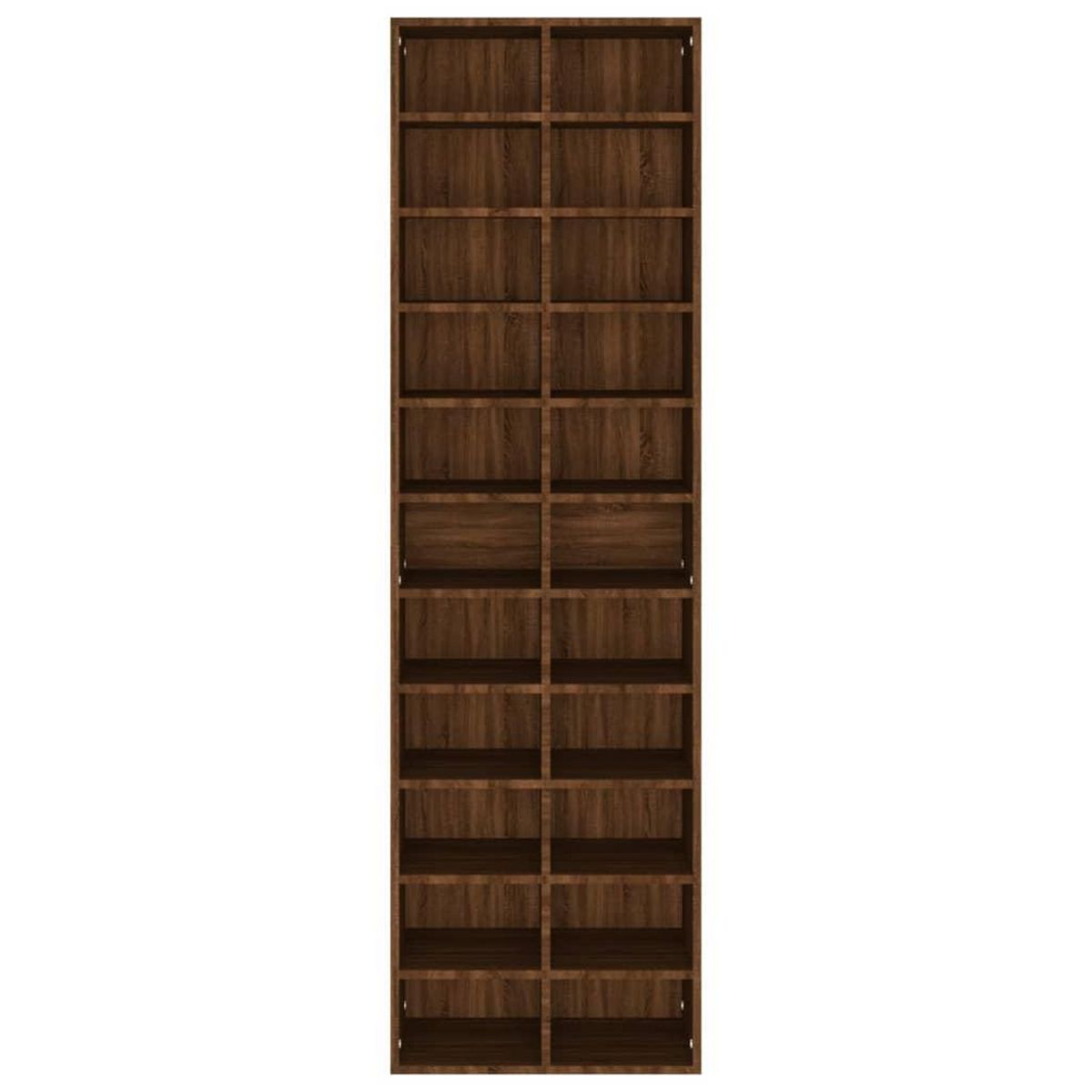 VIDAXL Meuble a chaussures Chene marron 54x34x183 cm Bois d'ingenierie