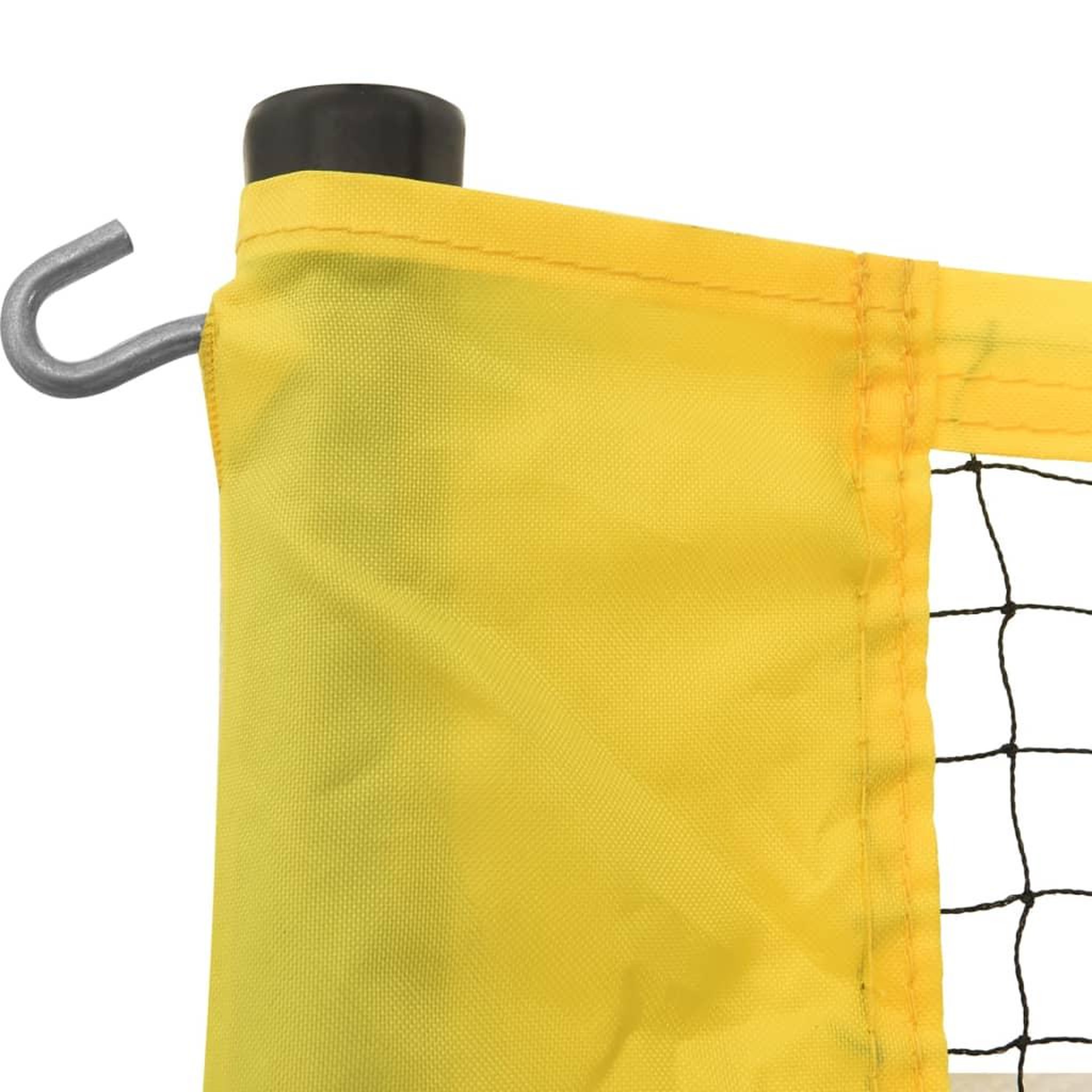 Voir la diapositive 4 : VIDAXL Filet de badminton jaune et noir 600x155 cm tissu pe