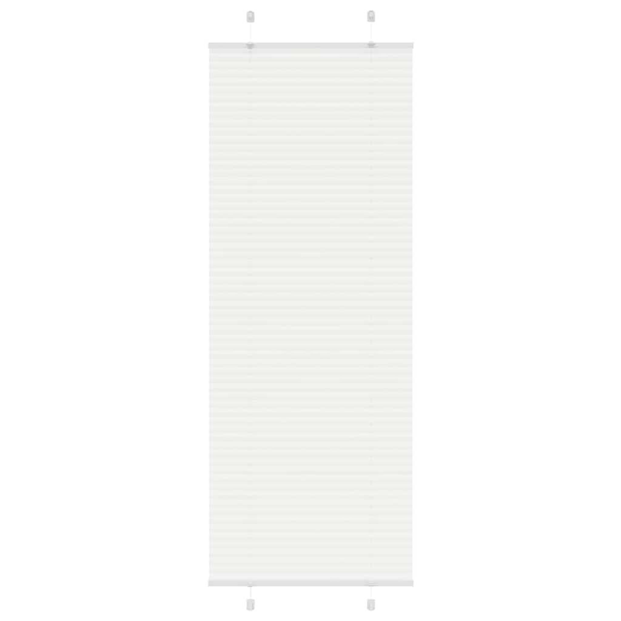 VIDAXL Store plisse blanc 80x200 cm largeur du tissu 79,4 cm polyester