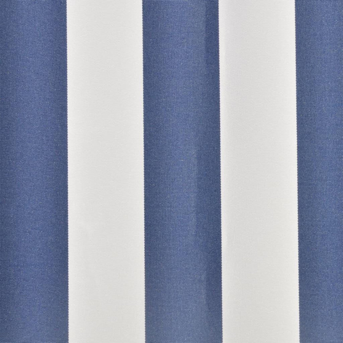 VIDAXL Toit d'auvent Toile Bleu et blanc 4x3 m (Cadre non inclus)