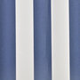 Voir la diapositive 3 : VIDAXL Toit d'auvent Toile Bleu et blanc 4x3 m (Cadre non inclus)