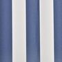 Voir la diapositive 3 : VIDAXL Toit d'auvent Toile Bleu et blanc 4x3 m (Cadre non inclus)