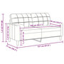 Voir la diapositive 6 : VIDAXL Canape 2 places avec oreillers vert fonce 140 cm velours