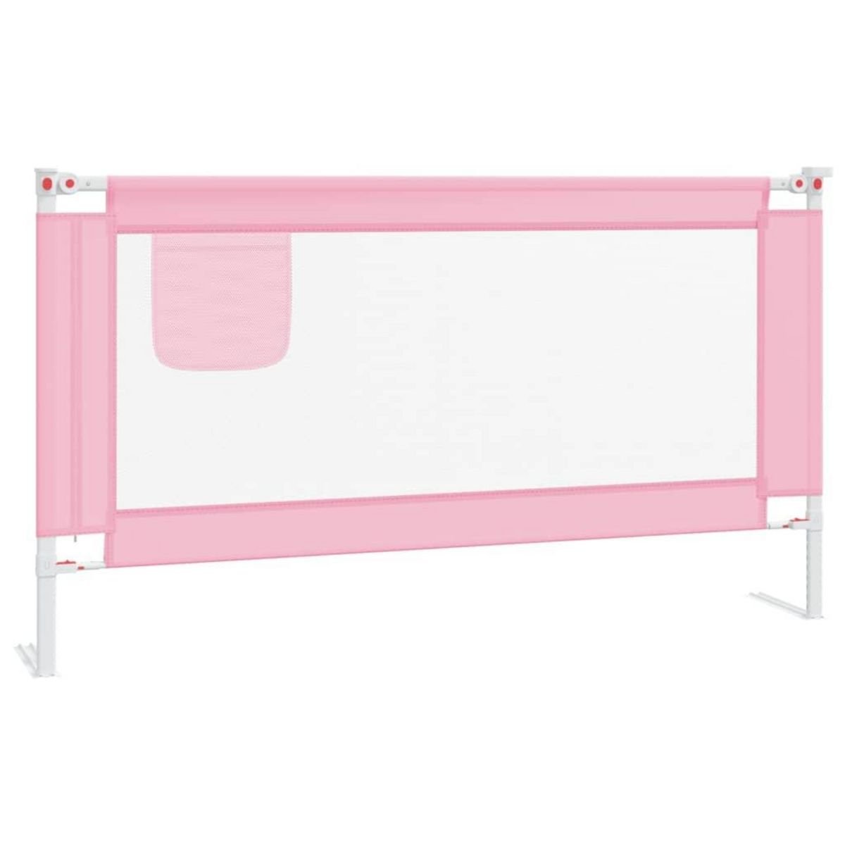 VIDAXL Barriere de securite de lit d'enfant Rose 150x25 cm Tissu