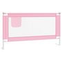 Voir la diapositive 2 : VIDAXL Barriere de securite de lit d'enfant Rose 150x25 cm Tissu
