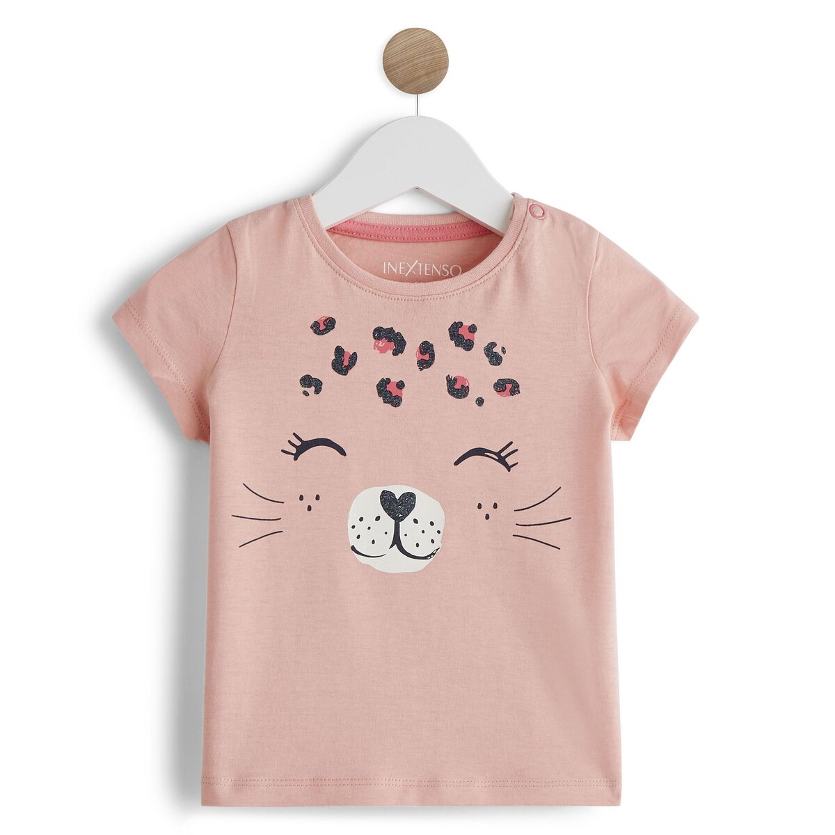 IN EXTENSO T-shirt manches courtes chat bébé fille