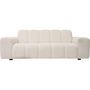 Voir la diapositive 3 : ATMOSPHERA Canapé fixe en tissu côtelé PALMA - 3 places - Ivoire