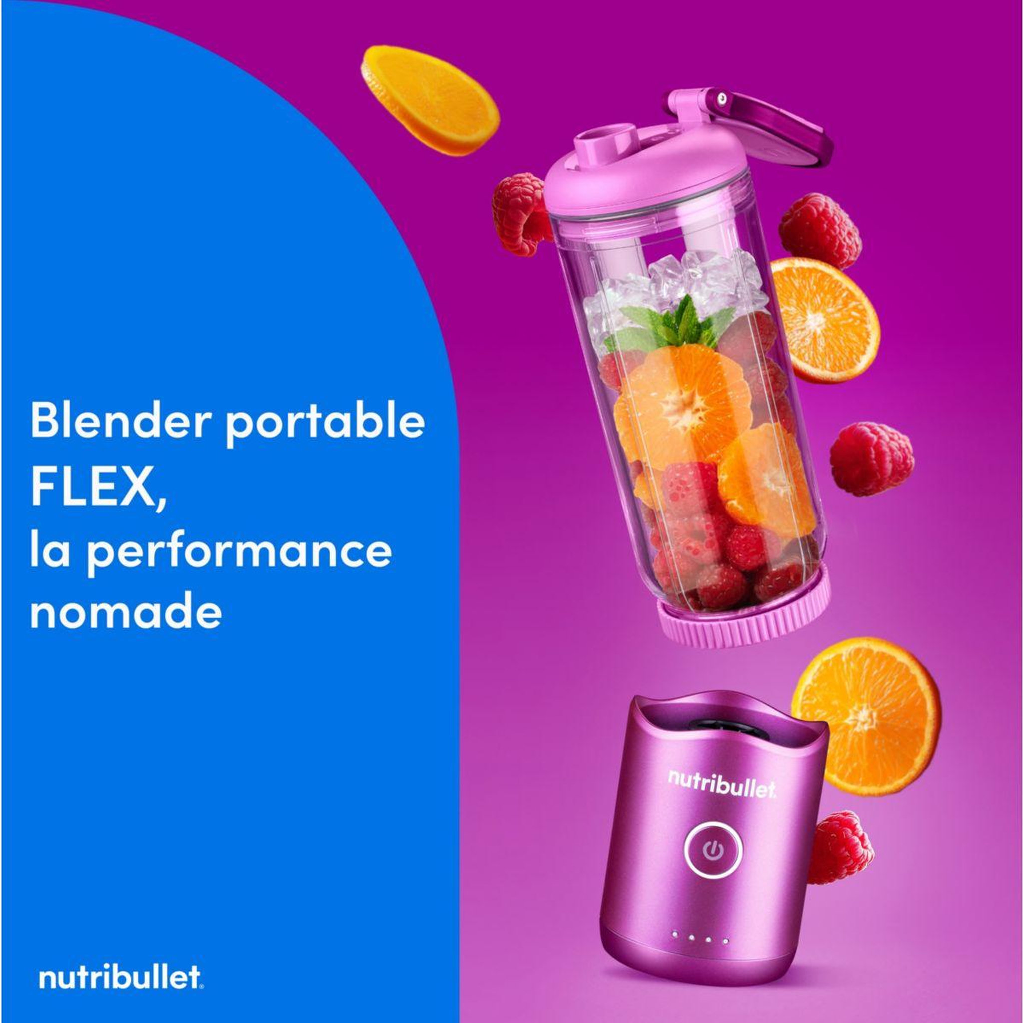 Voir la diapositive 2 : nutribullet Blender flex - berry nbp013vt