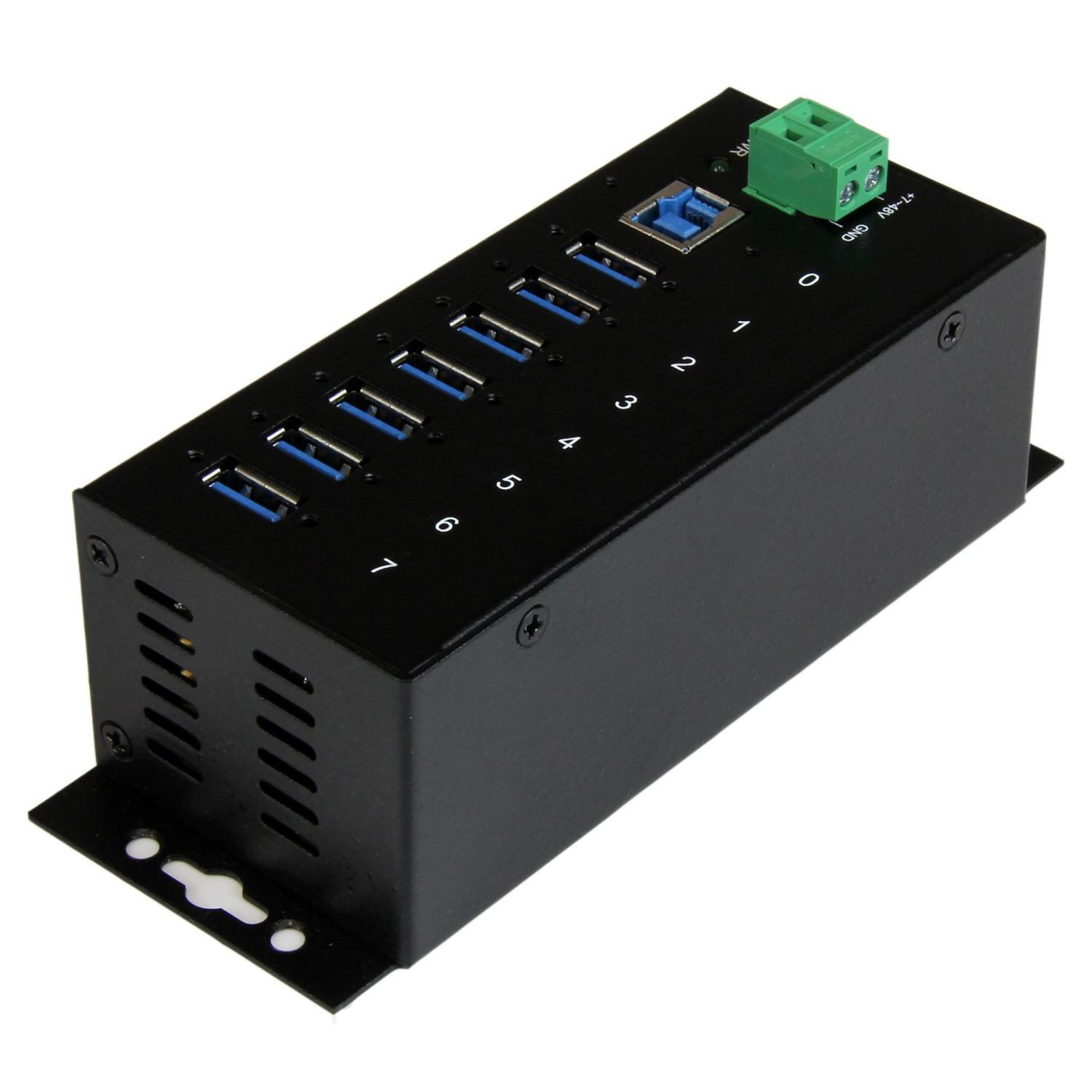 Voir la diapositive 3 : Startech Hub USB 3.0 Industriel StarTech ST7300USBME - 7 Ports avec Protection contre les surtensions