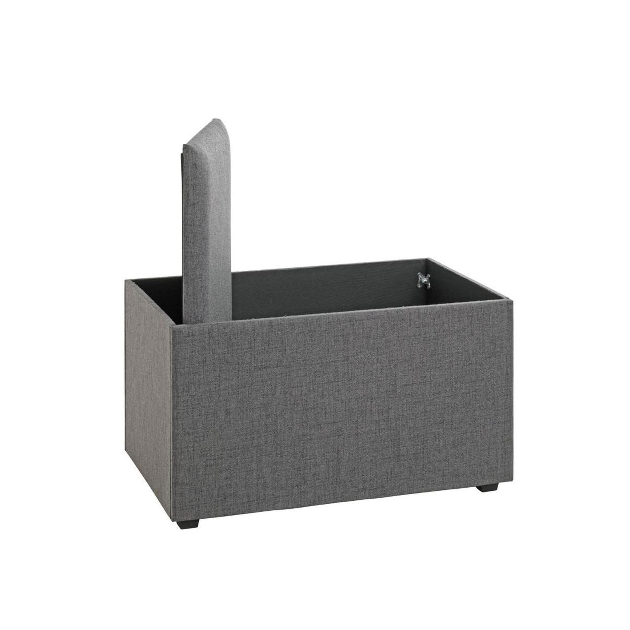 Voir la diapositive 4 : Paris Prix Coffre de rangement design  lumyna  65cm gris