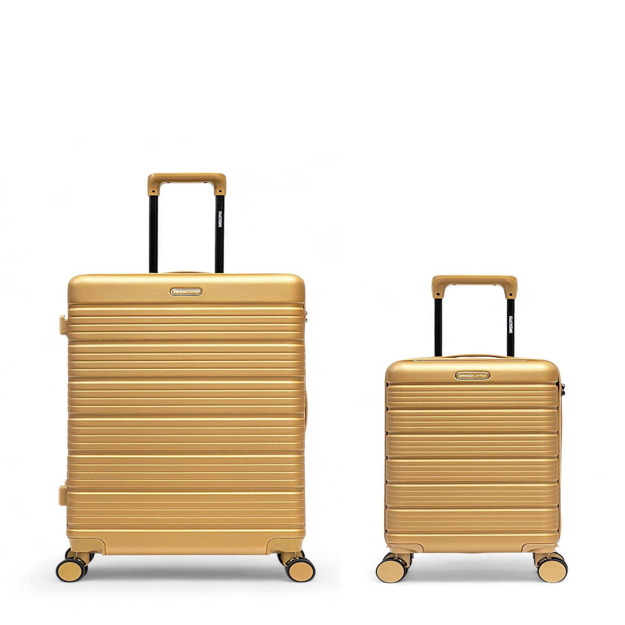 SWISS KOPPER Lot de 2 Valises Rigides Grand Format et Cabine XS LUGANO