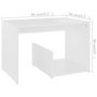 Voir la diapositive 6 : VIDAXL Table d'appoint blanc 59x36x38 cm bois d'ingenierie