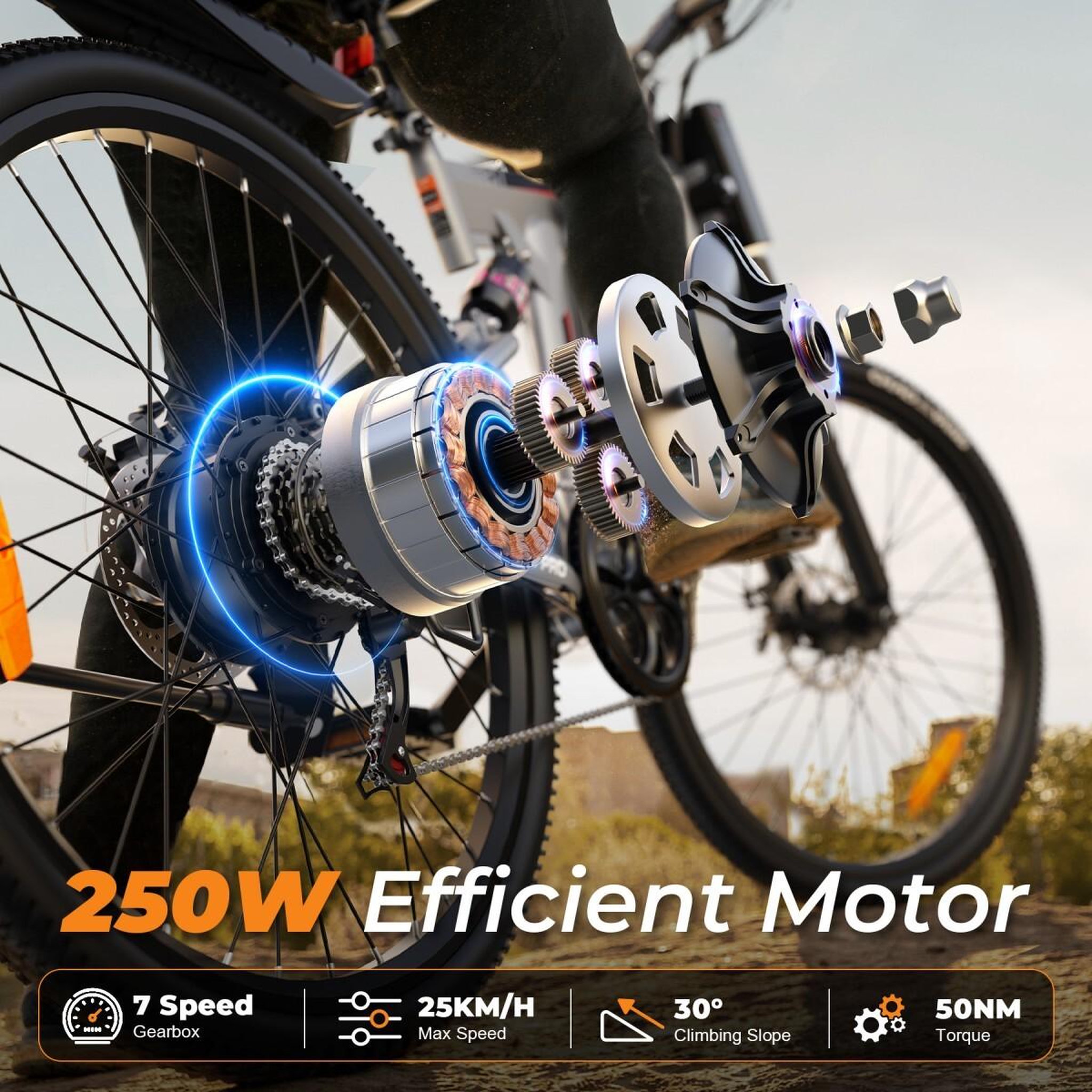 Voir la diapositive 4 : VARUN Vtt électrique pliant varun m26-3 pro 26 pouces