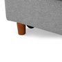 Voir la diapositive 6 : Paris Prix Banquette 2 Places Convertible  Théo  107cm Gris