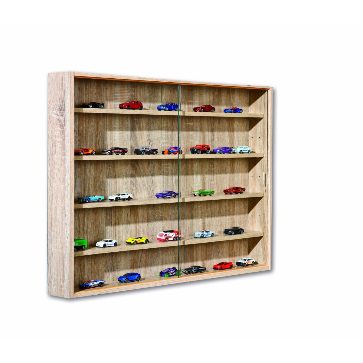 Vitrine pour miniatures coloris chêne ULLI