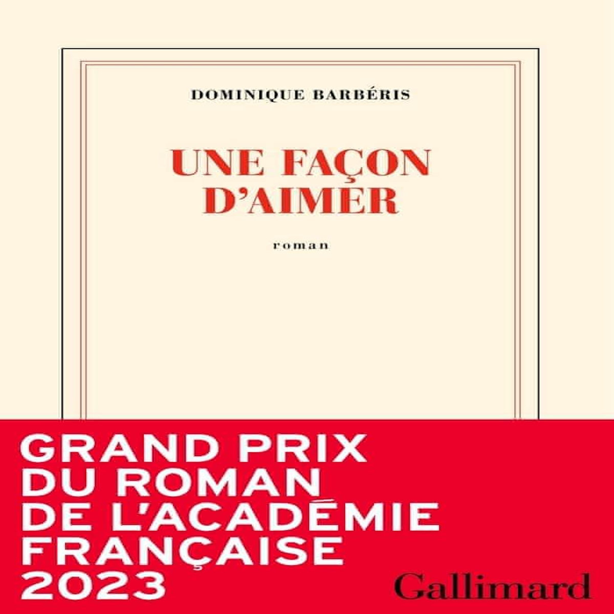 UNE FACON D'AIMER, Barbéris Dominique