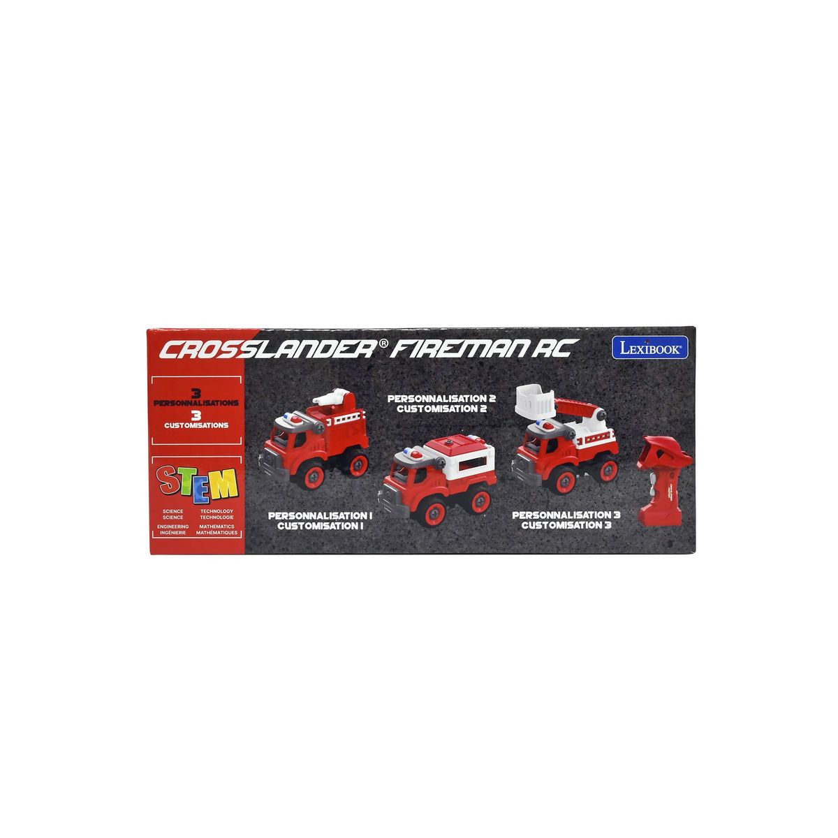 Lexibook Crosslander Fireman - Camions de pompiers 3-en-1