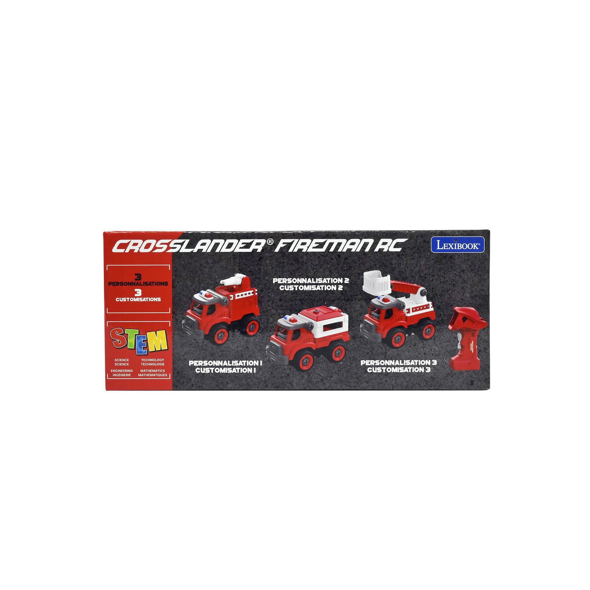 Lexibook Crosslander Fireman - Camions de pompiers 3-en-1