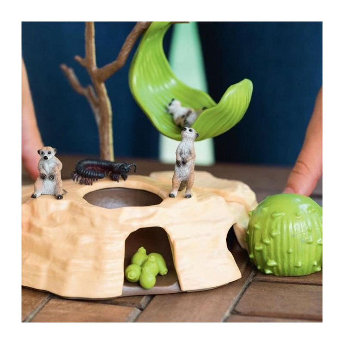 Schleich Coffret Rendez-vous des suricates, figurines animaux sauvages, Schleich 42595 Wild Life, Pour enfant des 3 ans