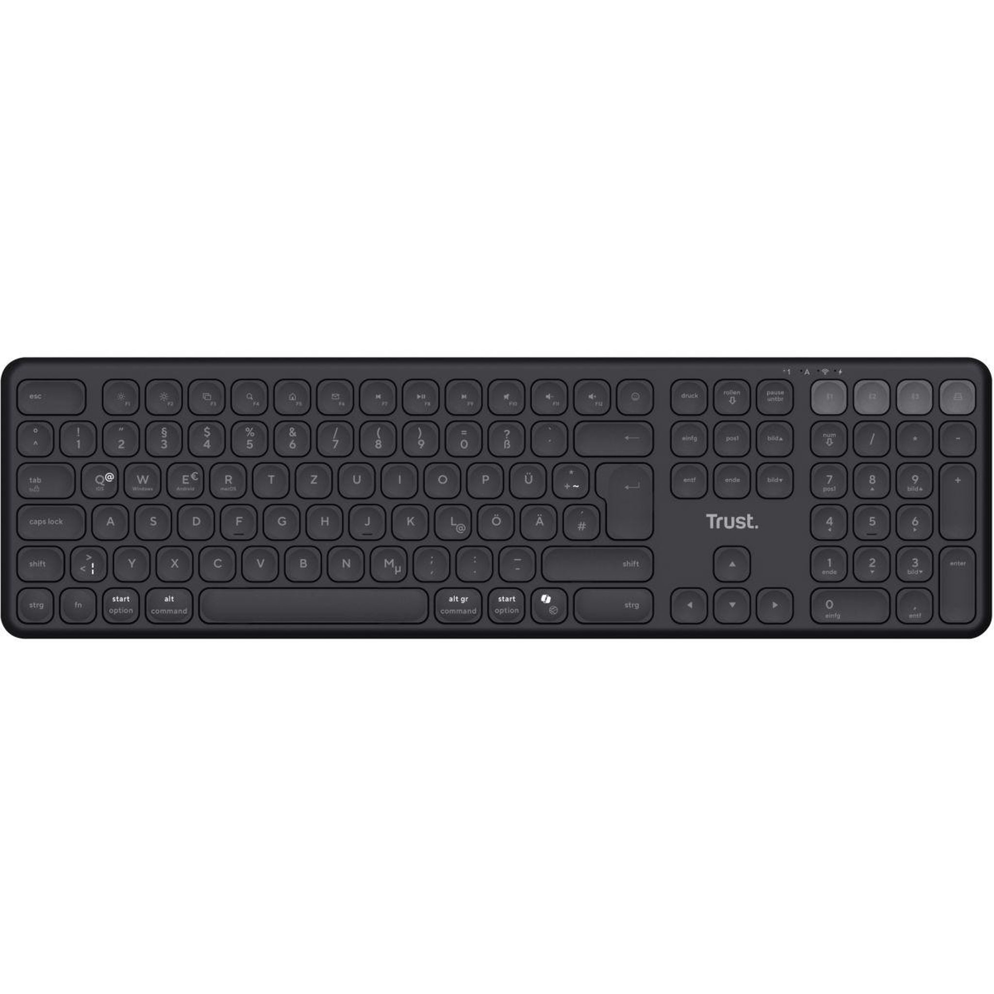 Voir la diapositive 3 : Trust Clavier sans fil VAIYA