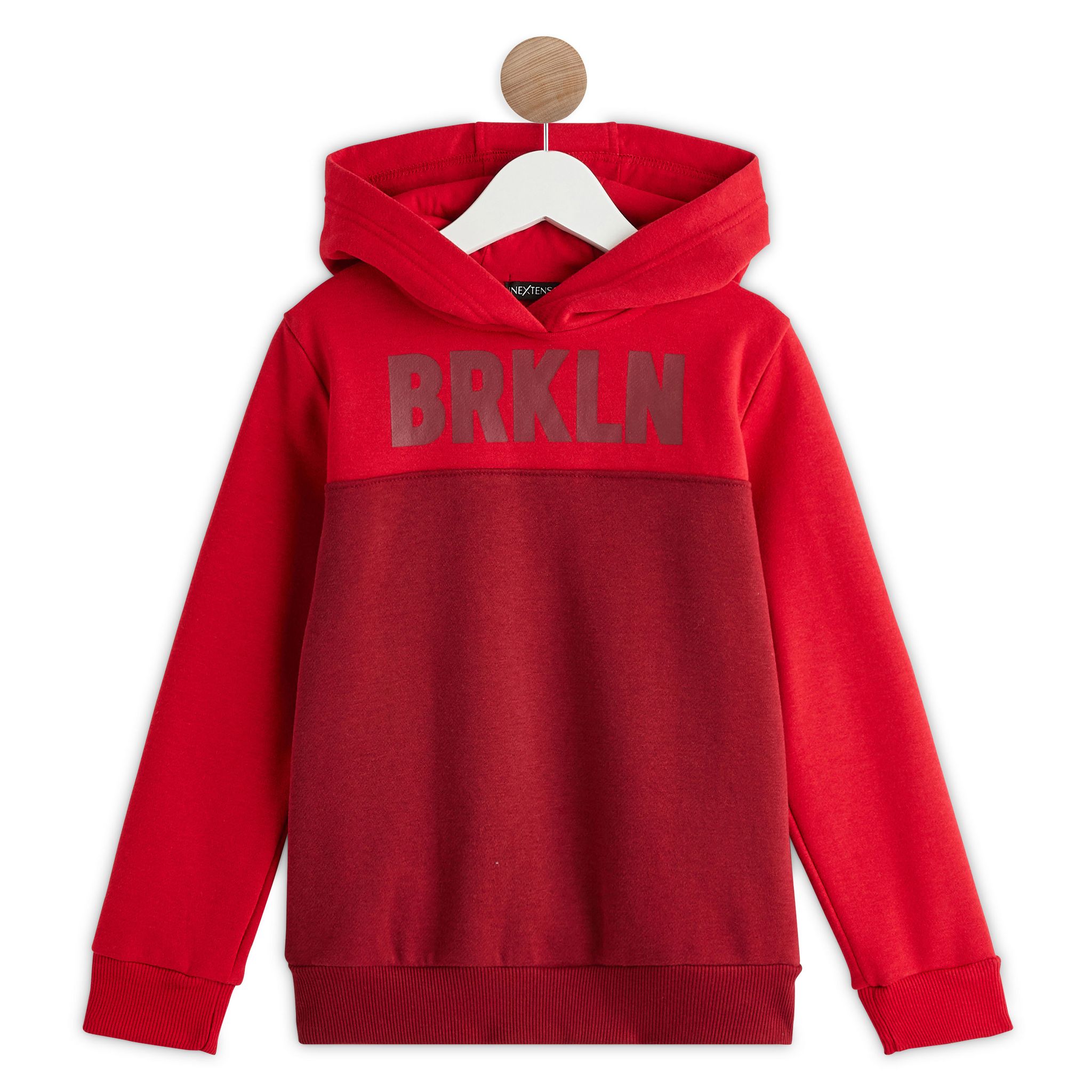 Sweat à Capuche Guess Garçon – Coton Gratté, Logo Maxi Bicolore - 5