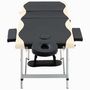 Voir la diapositive 2 : VIDAXL Table de massage pliable 3 zones Aluminium Noir et beige