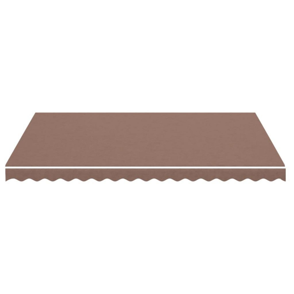 VIDAXL Tissu de remplacement pour auvent Marron 4x3 m