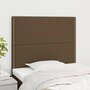 Voir la diapositive 1 : VIDAXL Tetes de lit 2 pcs Marron Fonce 80x5x78/88 cm Tissu