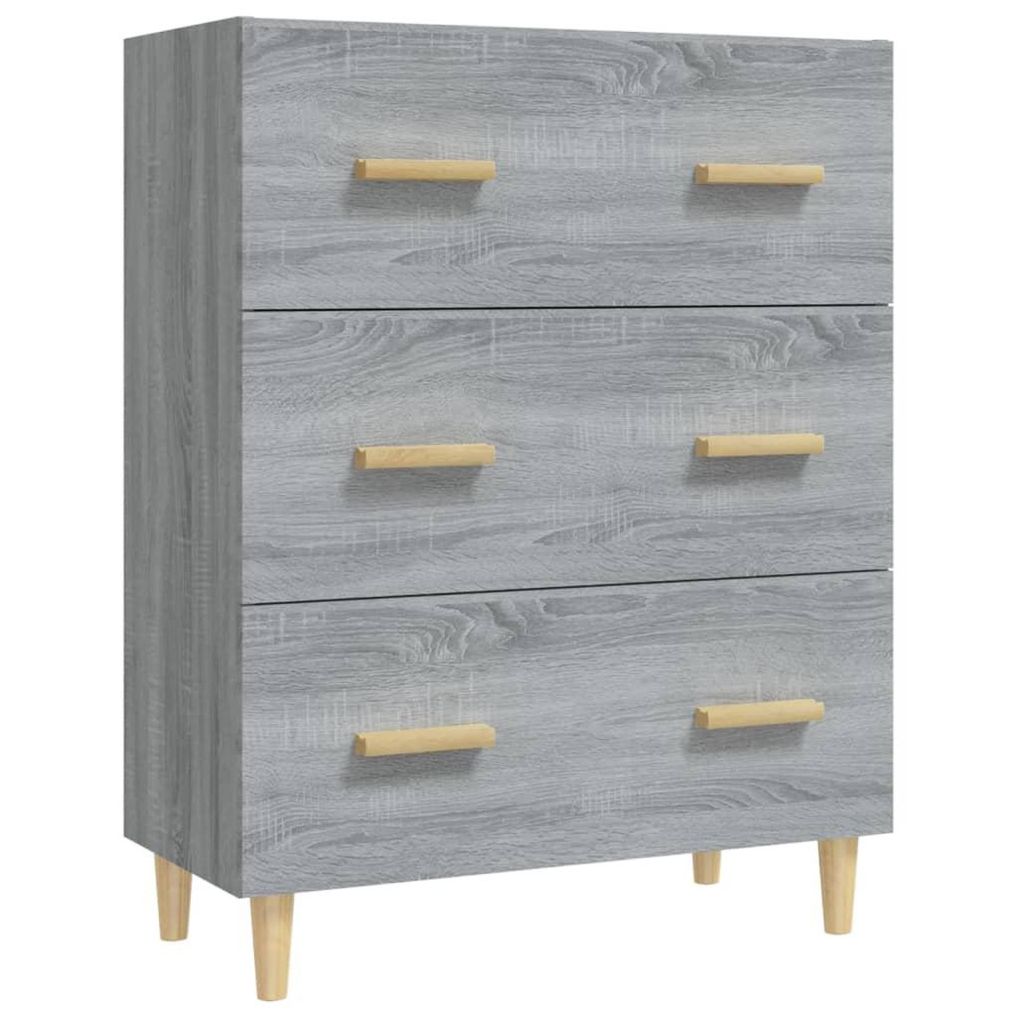 Voir la diapositive 2 : VIDAXL Buffet Sonoma gris 70x34x90 cm Bois d'ingenierie