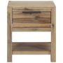 Voir la diapositive 4 : VIDAXL Tables de chevet avec tiroirs 2 pcs 40x30x48 cm Acacia solide
