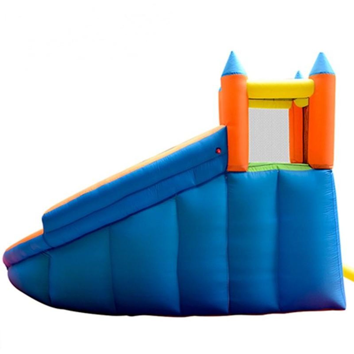AIRMYFUN Château Aquatique Gonflable pour enfants 4m - Aire de jeux avec Escalade, Tobbogan et Piscine - Aqua Park