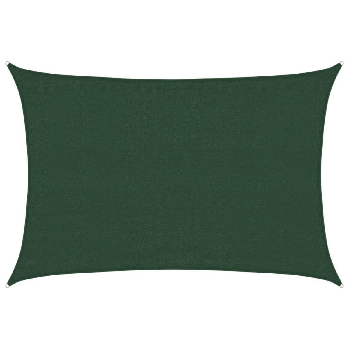 VIDAXL Voile d'ombrage 160 g/m^2 Vert fonce 3,5x4,5 m PEHD