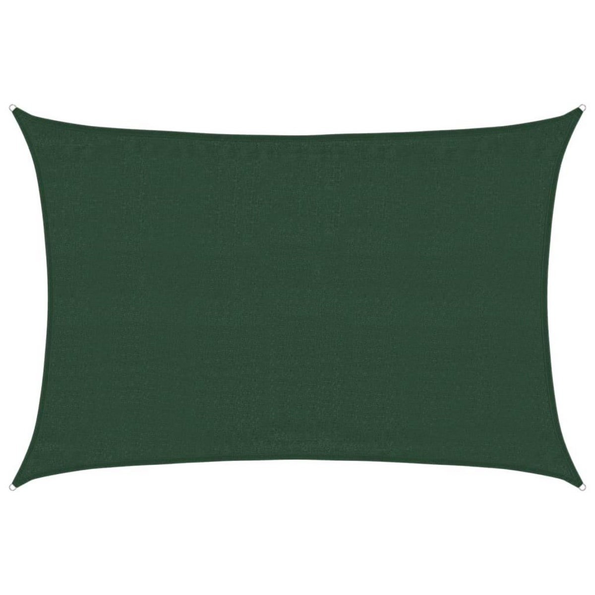 VIDAXL Voile d'ombrage 160 g/m^2 Vert fonce 3,5x4,5 m PEHD