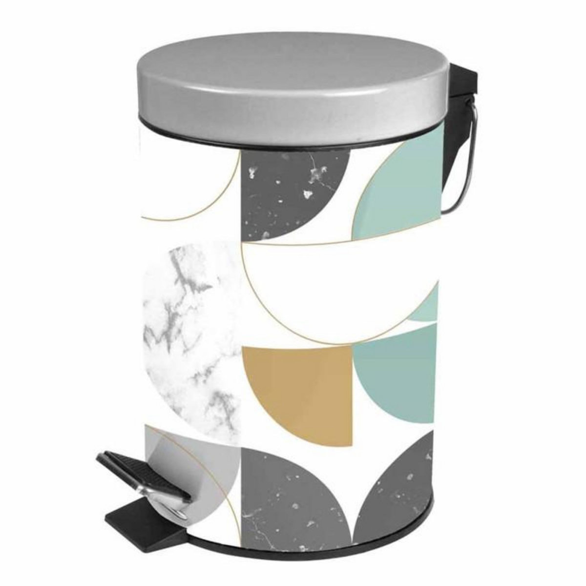 Paris Prix Poubelle à Pédale  Geomarbre  3L Bleu