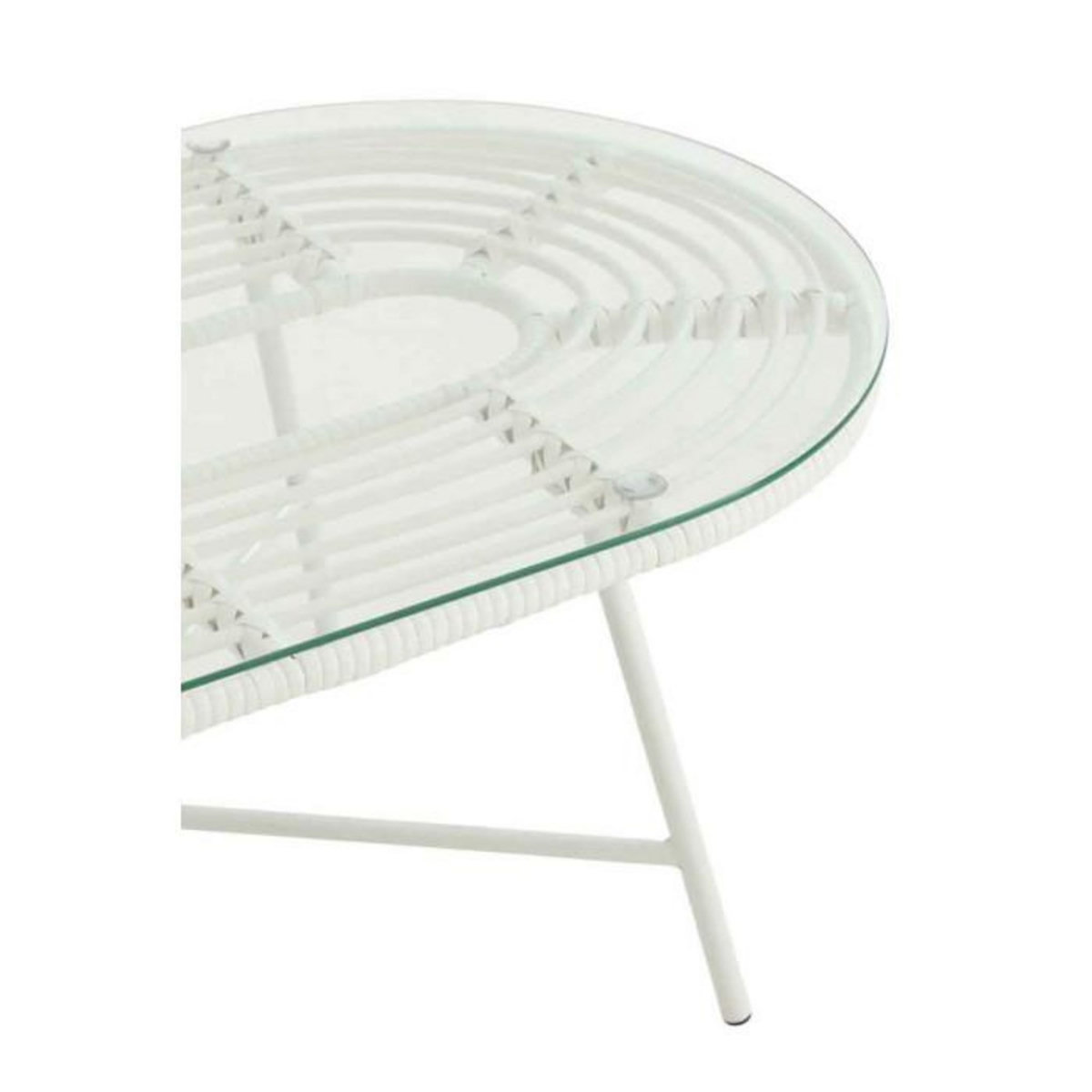 Paris Prix Table Basse de Jardin  Celeste  90cm Blanc
