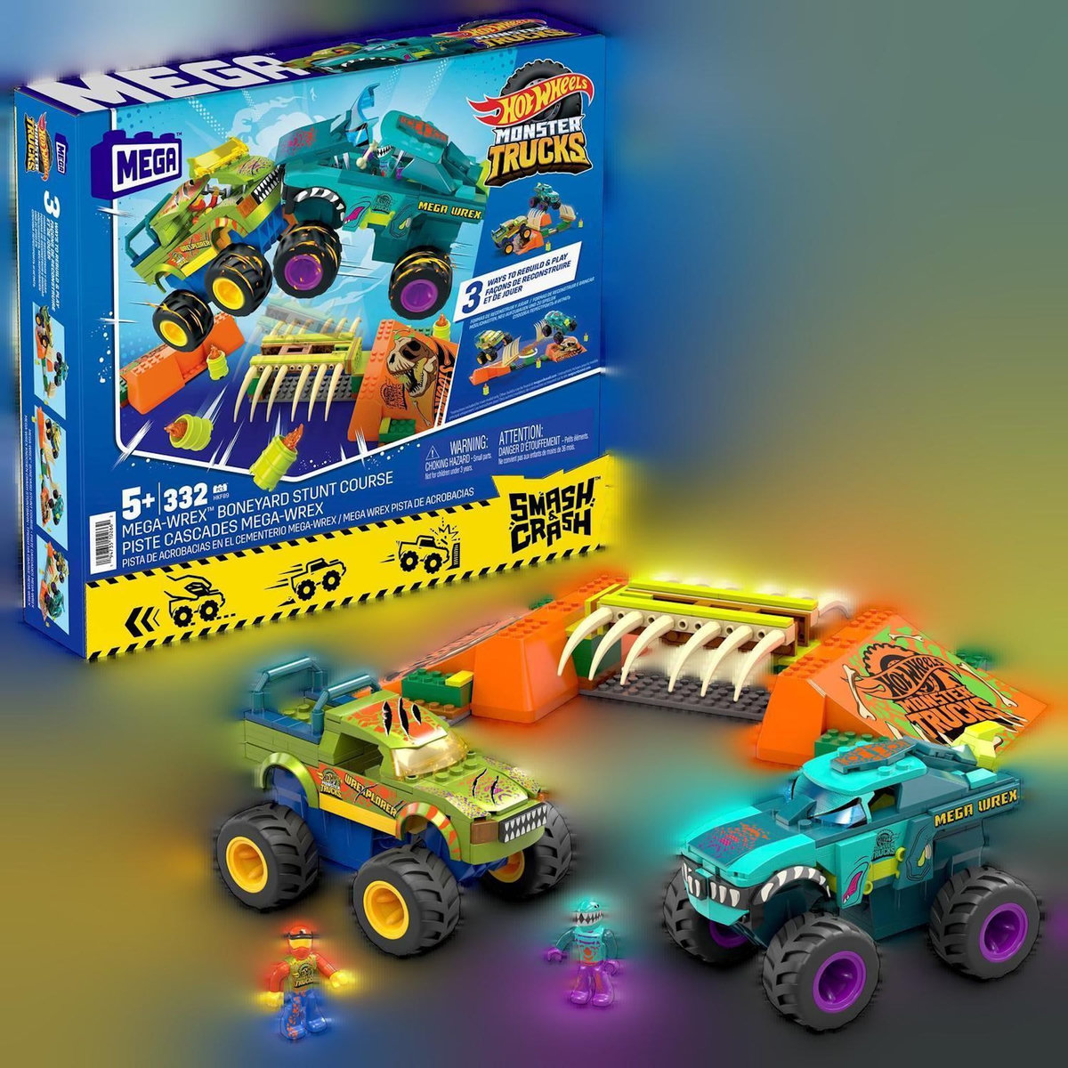 MEGABLOKS Jeu de construction Mega-Bloks MEGA Hot Wheels Monster Trucks