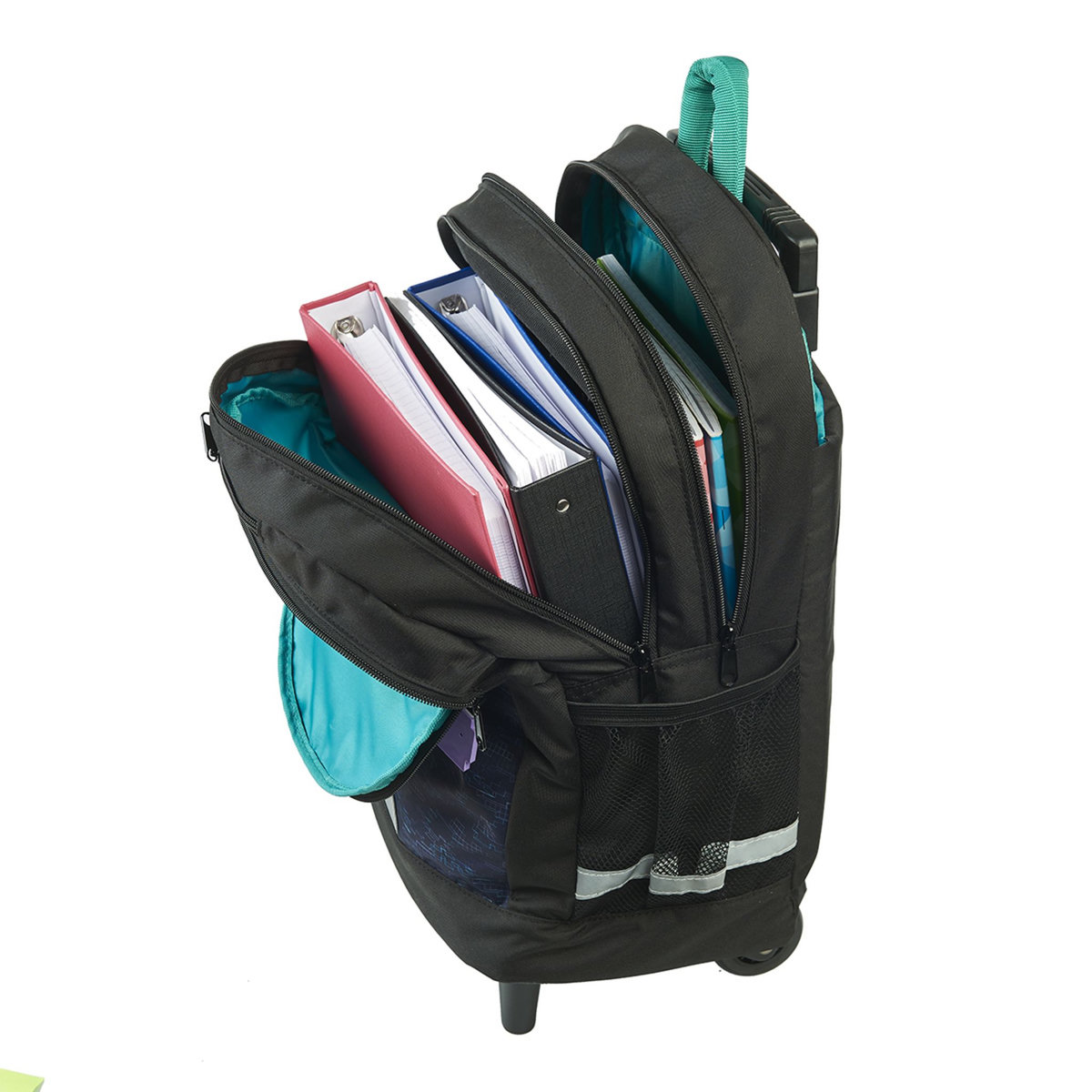 AUCHAN Sac à dos à roulettes GLITCH IN THE MATRIX