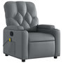 Voir la diapositive 4 : VIDAXL Fauteuil de massage inclinable Gris Similicuir