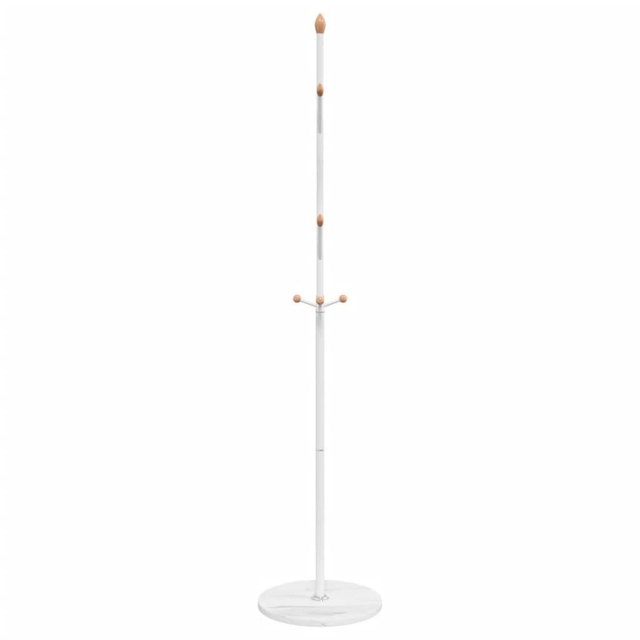 Voir la diapositive 5 : VIDAXL Porte-manteau blanc 177 cm fer enduit de poudre